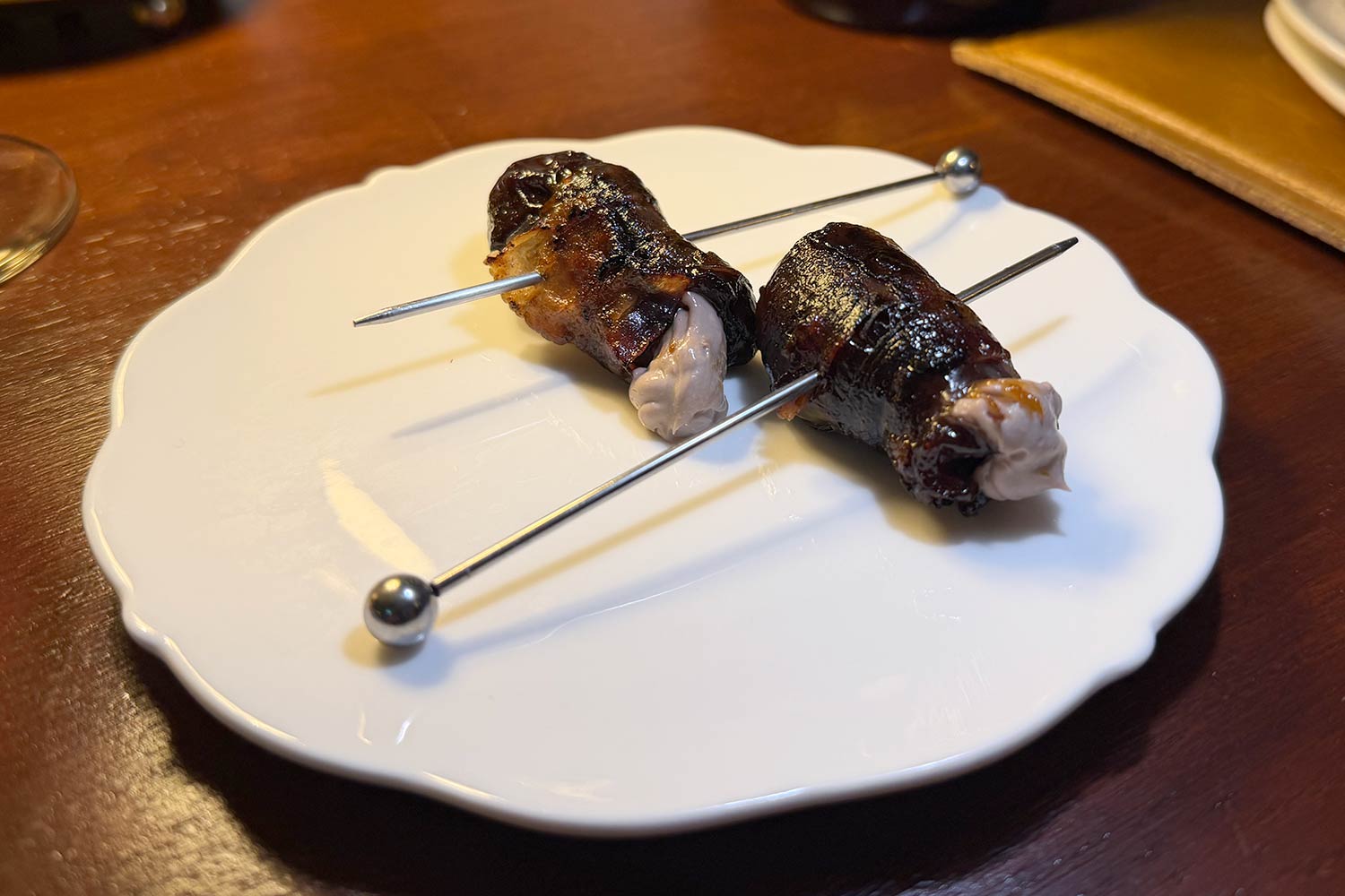 Devils on horseback at Teal