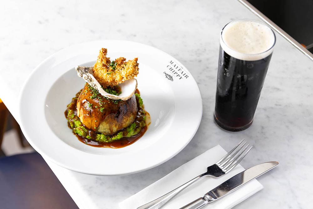 Mayfair Chippy (Mayfair and Knightsbridge) - Steak and oyster pudding