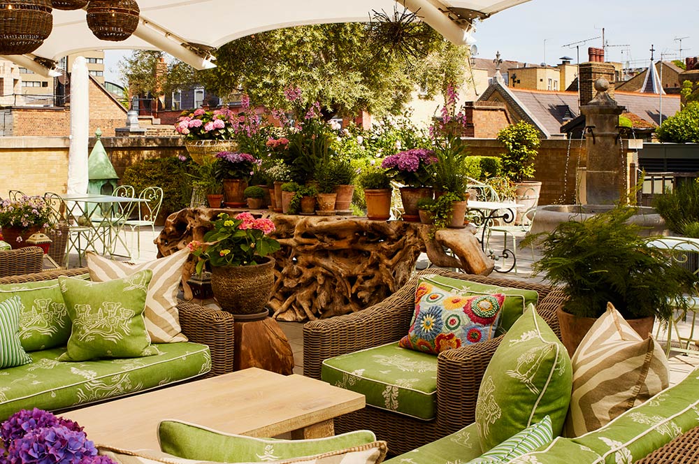 Rosé on the Roof at Ham Yard Hotel