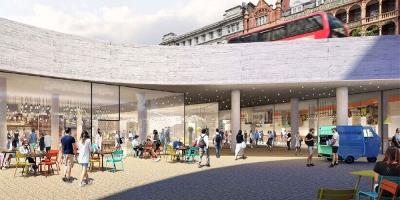 There's a massive food court and bar taking over the underpasses by the IMAX in Waterloo