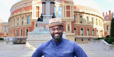 Kerth Gumbs is popping up at the Royal Albert Hall with curried goat and a Caribbean Eton mess