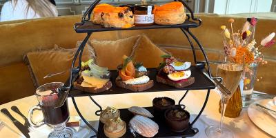 Trying the Winter Scene afternoon tea at Ochre , a treat too good to leave to the tourists