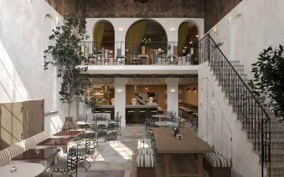 Kinz sees a 1930s bank and vault transformed into a Lebanese restaurant in Notting Hill